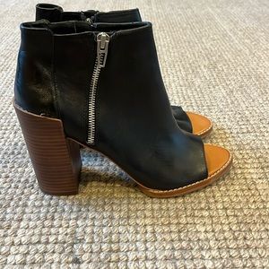 Dolce Vita Gorgeous worn once! Like New! 4” heel inside zipper open toe bootie
